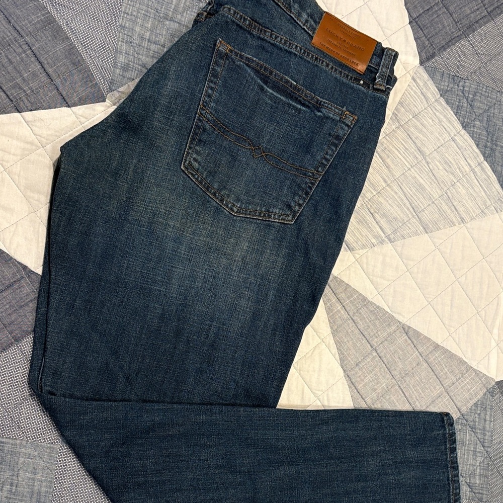Lucky Brand Dark Blue Boot CutJeans